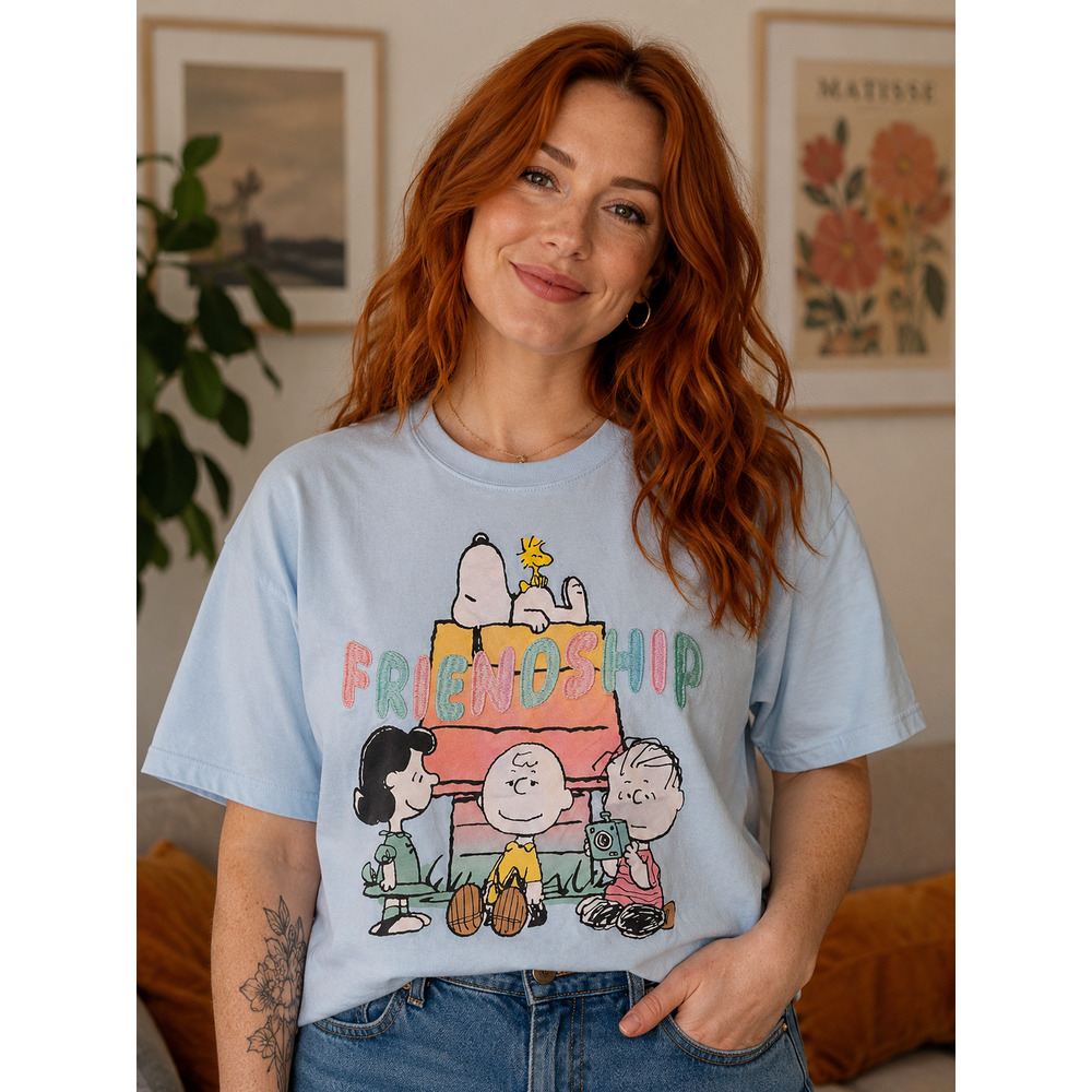 Peanuts embroidery T-shirt